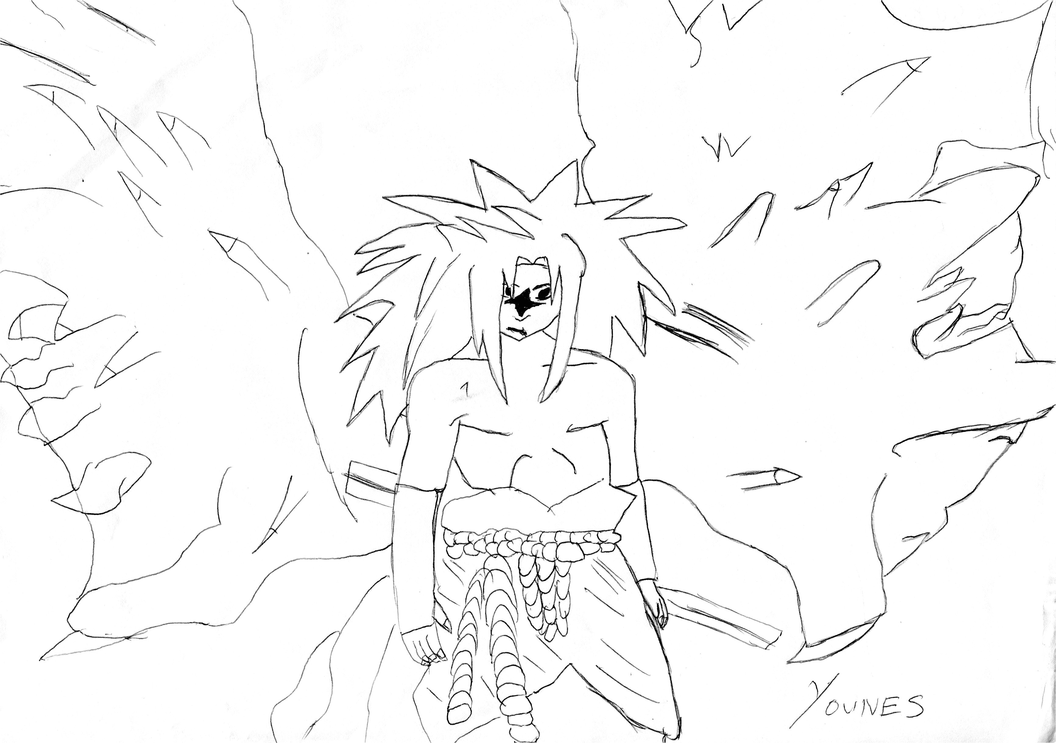 Naruto Kyubi Coloriage Coloriage  Imprimer Naruto Kyubi Dernier Mod¨le Jeux De Coloriage