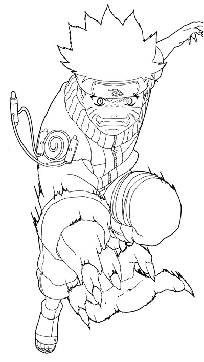Naruto Kyubi Coloriage Coloriage Naruto Kyubi