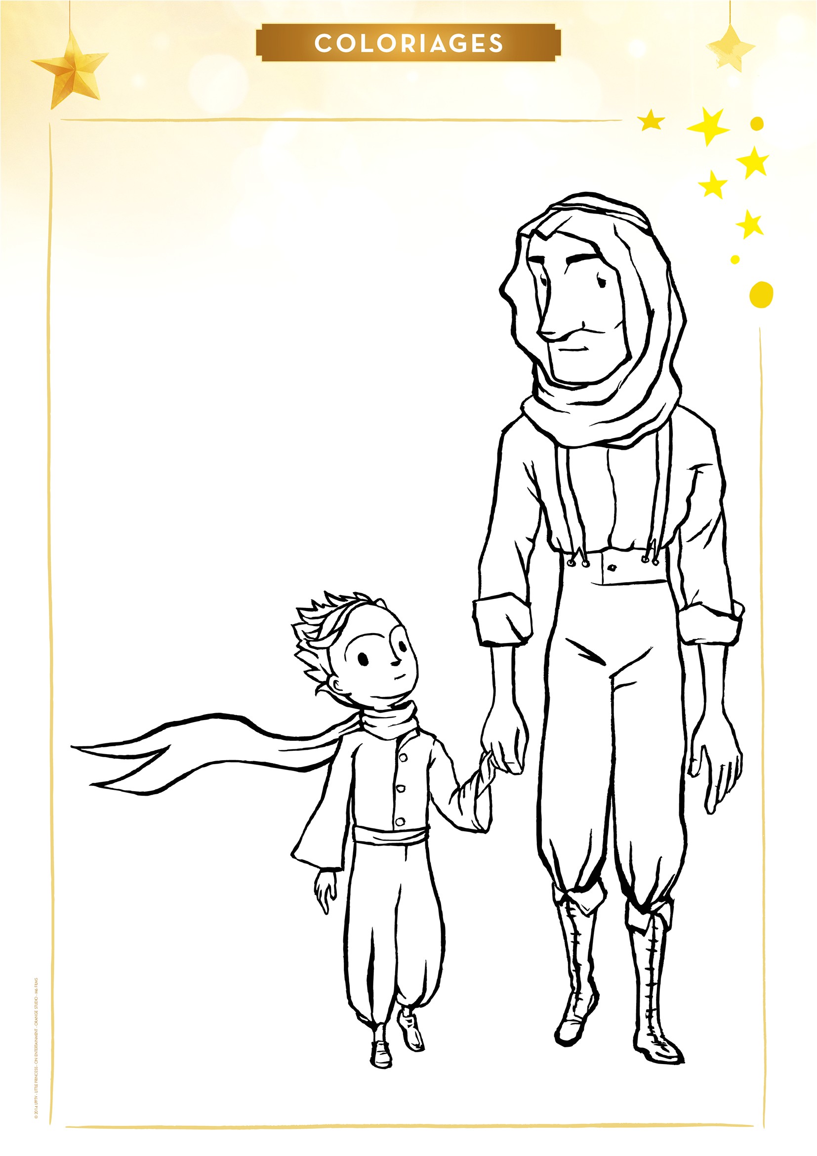 Pepit Coloriage Coloriage L Aviateur Et Le Petit Prince Momes