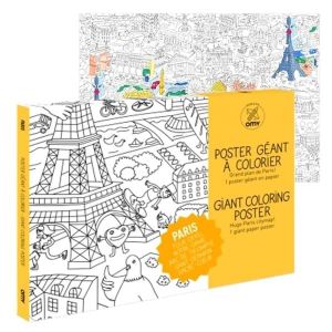 Poster Geant Coloriage Poster Géant Colorier Paris
