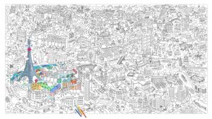 Poster Geant Coloriage Poster Grand Paris Géant Colorier 180 X 100 Cm Grand Paris