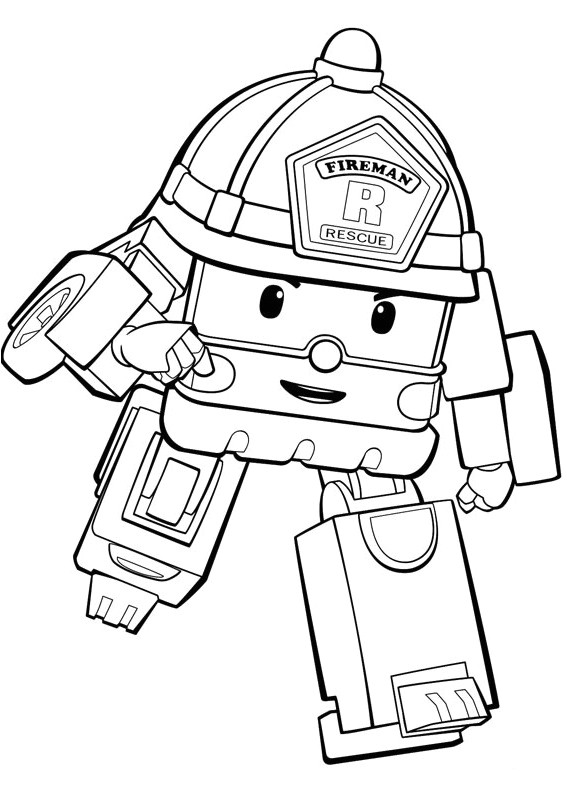 Robocar Poli Coloriage En Ligne Robocar Poli Drawing at Getdrawings