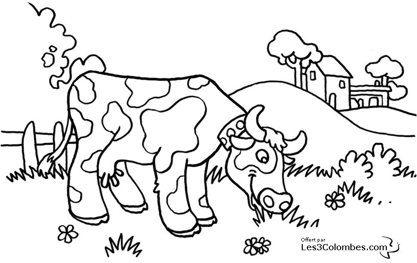 Vache Qui Rit Coloriage 117 Dessins De Coloriage Vache   Imprimer