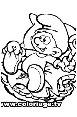 Www.coloriage.com Coloriage Maison Des Schtroumpfs En Ligne Gratuit   Imprimer
