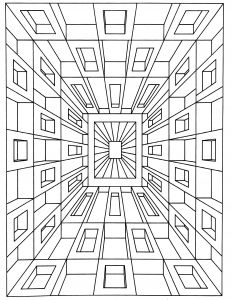 Www.coloriage.fr oriages Adultes Coloriage Op Art Illusion Optique