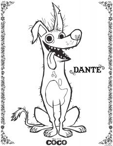 Www Coloriage Info Coloriage Dante Coco Disney Dessin Imprimer 4p
