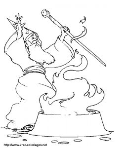 Www.vrac-coloriages.net Dessin Magicien Az Coloriage