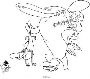 Zig Et Sharko Coloriage Zig and Sharko Coloring Pages