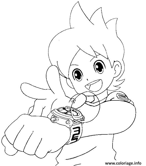 Cahier De Coloriage Yo Kai Watch Coloriage Yo Kai Watch Nathan Adams Jecolorie