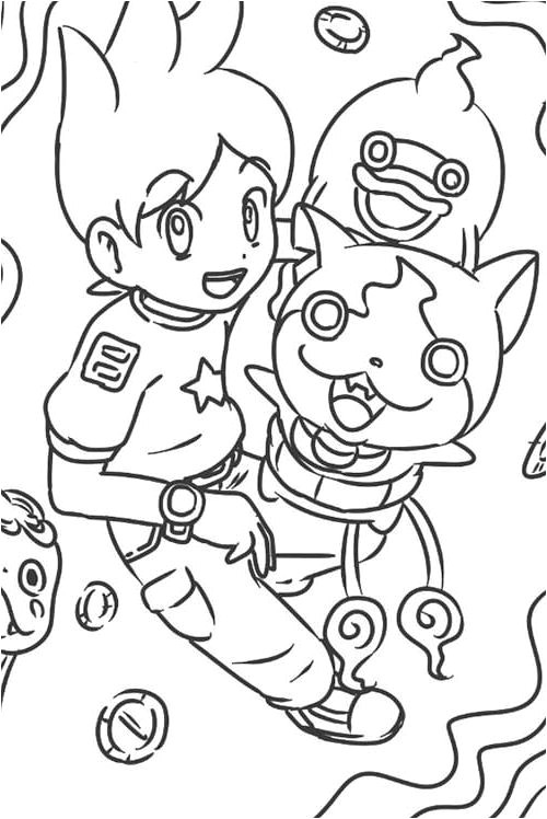 Cahier De Coloriage Yo Kai Watch Coloriages Yo Kai Watch Et Dessins   Imprimer