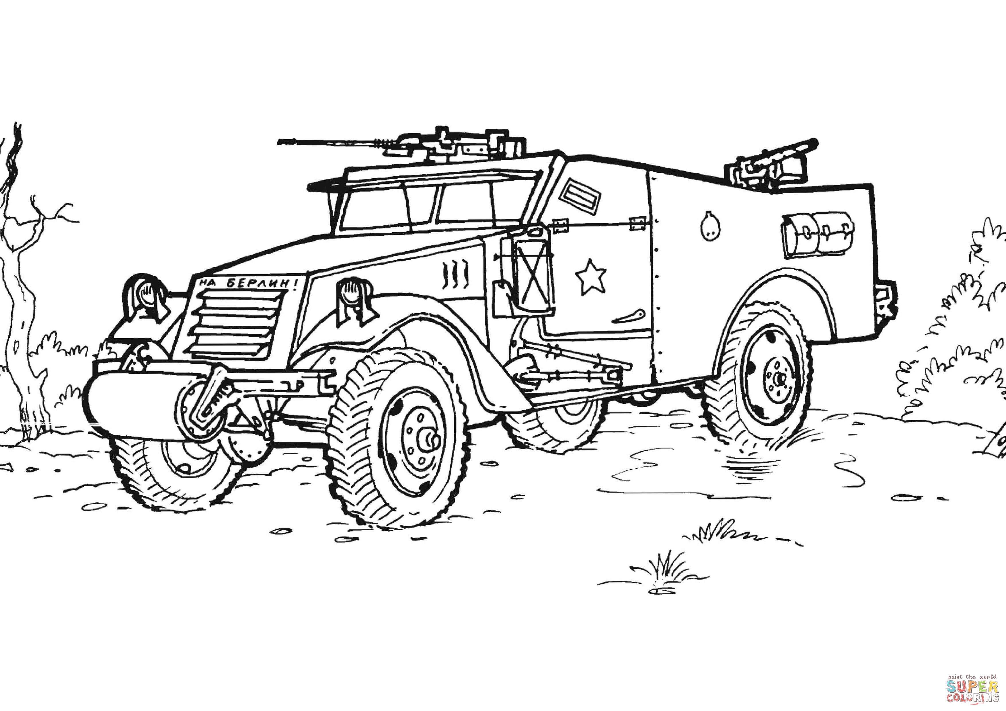 Coloriage 4×4 Militaire Incroyable Coloriage 4×4 Militaire Photo