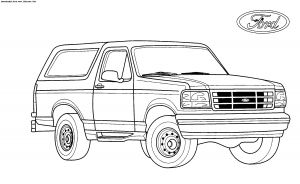 Coloriage 4x4 Pick Up ford Coloring Pages Cherylbgood ford Pick Up Truck Coloring Pages