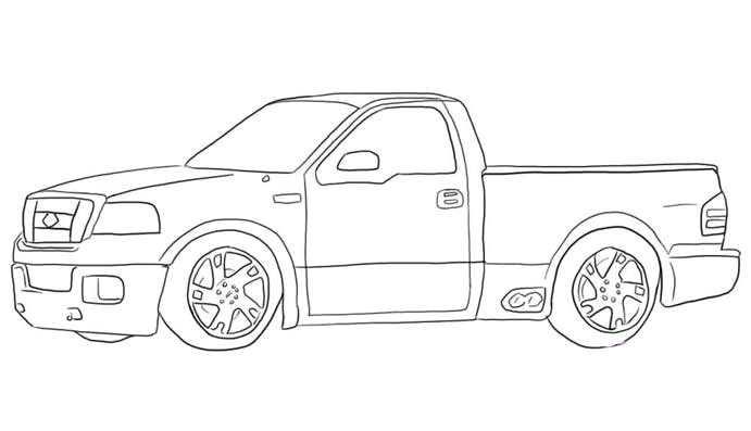 Coloriage 4×4 Pick Up Pick Up 9 Transport – Coloriages   Imprimer