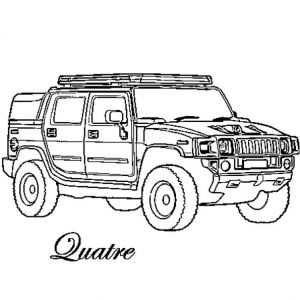 Coloriage 4x4 Pompier Coloriage 4x4 En Ligne Gratuit   Imprimer