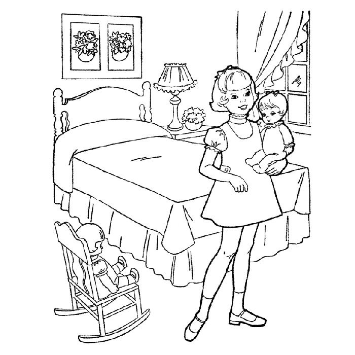 Coloriage à Imprimer De Fille top Model Jouer Avec Barbie Gratuitement Az Coloriage