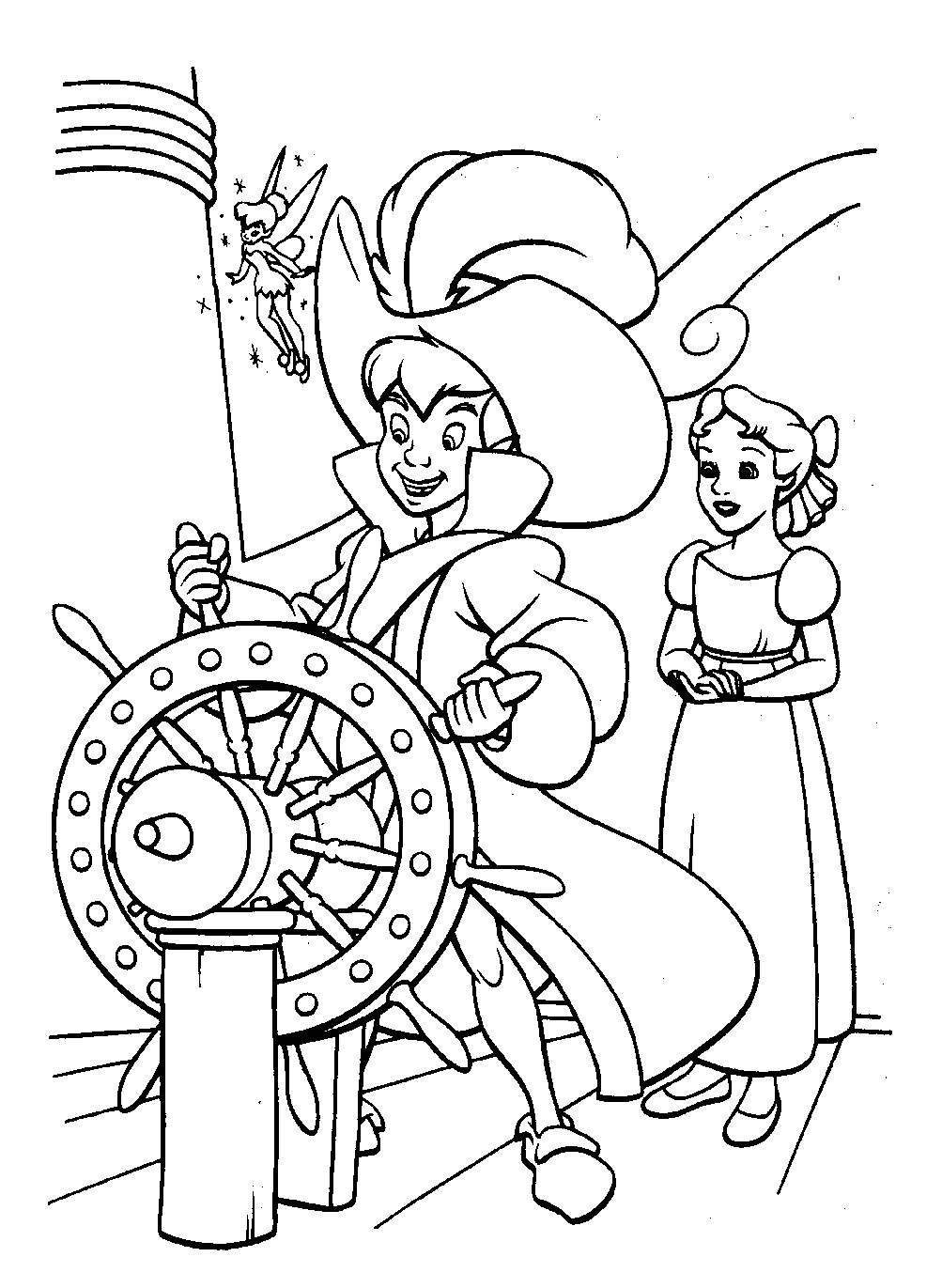 Coloriage A Imprimer De La Fée Clochette Et Ses Amies Meilleur De Coloriage Fée Clochette Et Peter Pan