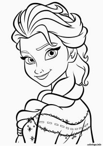 Coloriage à Imprimer Gratuit Disney Reine Des Neiges Coloriage Frozen Elsa Visage Reine Des Neiges Dessin   Imprimer