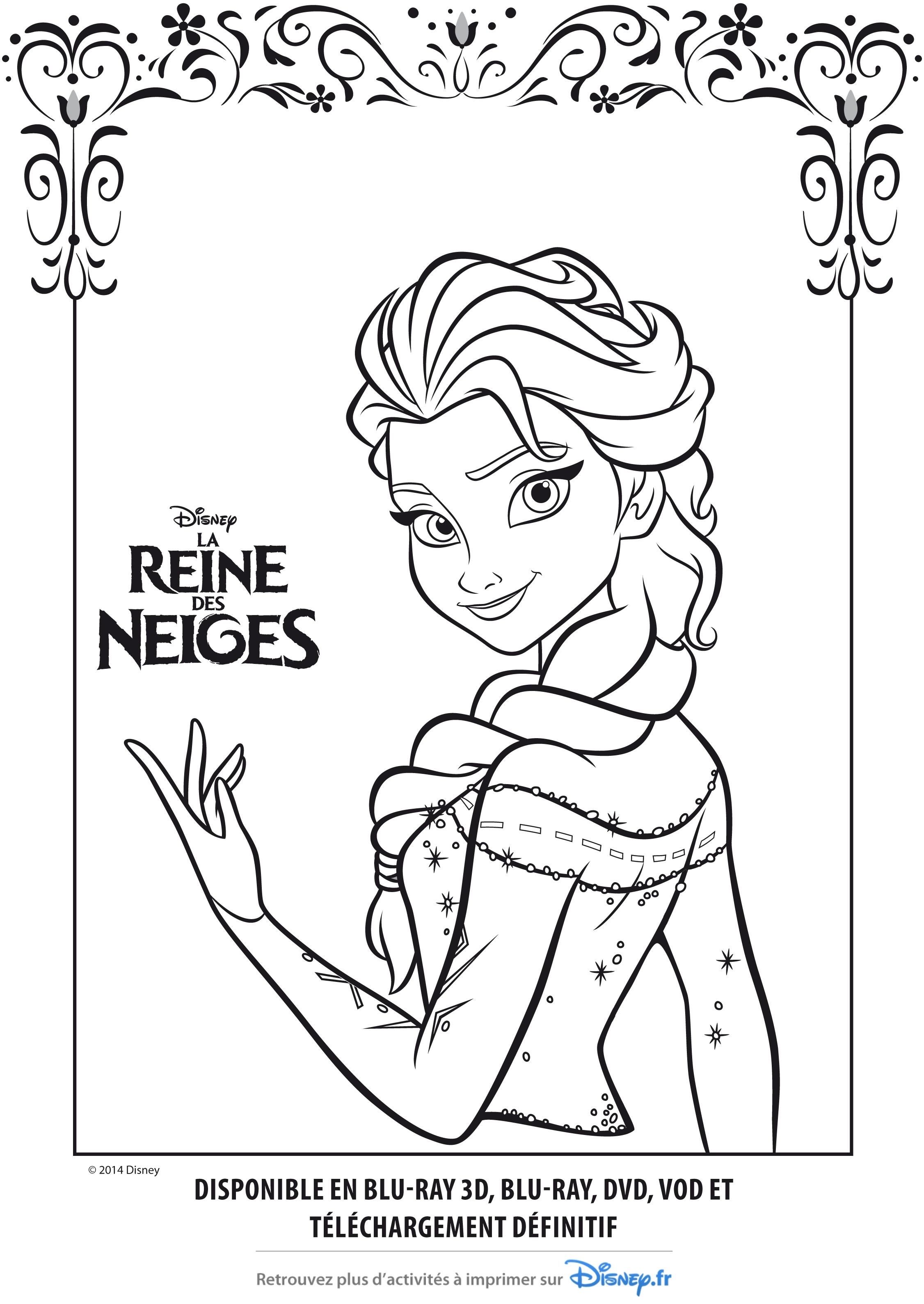 Coloriage à Imprimer Gratuit Disney Reine Des Neiges Coloriage Reine Des Neiges Disney Gratuit Printable Coloriage En