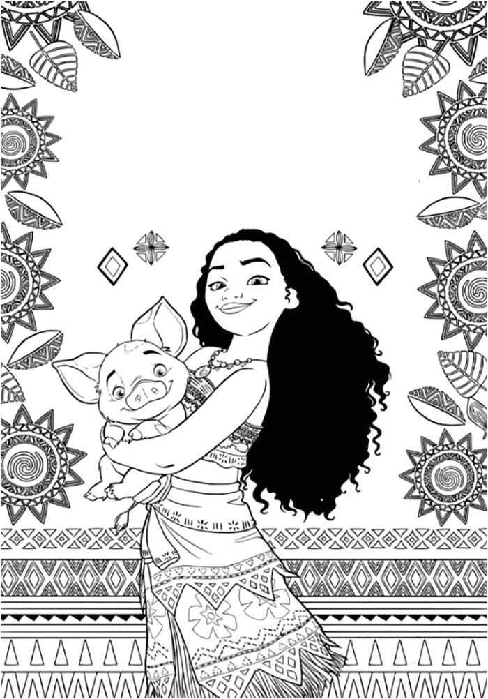 Coloriage à Imprimer Gratuit Disney Reine Des Neiges Coloriages Gratuits   Imprimer Vaiana Et Maui