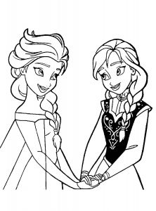 Coloriage à Imprimer Gratuit Elsa La Reine Des Neiges Anna E Elsa Frozen Para Pintar E Imprimir Desenhos