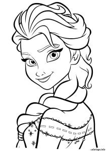 Coloriage à Imprimer Gratuit Elsa La Reine Des Neiges Coloriage Frozen Elsa Visage Reine Des Neiges Dessin   Imprimer