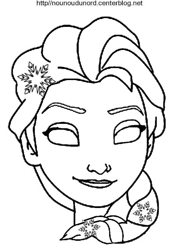 Coloriage à Imprimer Gratuit Elsa La Reine Des Neiges Masque Reine Des Neiges Elsa Olaf Pinterest