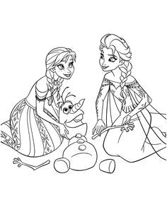 Coloriage à Imprimer Gratuit Elsa La Reine Des Neiges Two Beautiful Princesses Of arendelle Elsa and Anna Disney Frozen