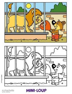 Coloriage A Imprimer Gratuit Mini-loup Mini Loup Adore L Hiver Par Philippe Matter