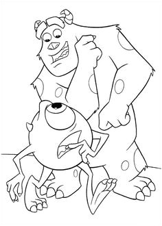 Coloriage A Imprimer Gratuit Monstre Et Compagnie Die Monster Ag Uni Ausmalbilder Malvorlagen Zeichnung Druckbare