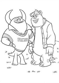 Coloriage A Imprimer Gratuit Monstre Et Compagnie the 41 Best Monstres Et Cie & Monsters University Images On Pinterest