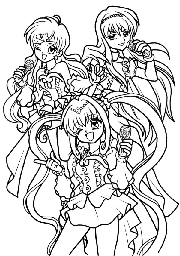 Coloriage à Imprimer Gratuit Pichi Pichi Pitch Dessins Gratuits   Colorier Coloriage Fille Manga   Imprimer