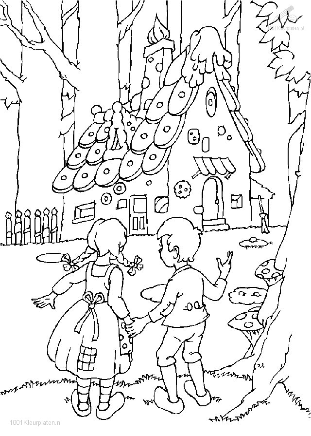Coloriage A Imprimer Hansel Et Gretel thema Hans En Grietje Werkbladen Google Search