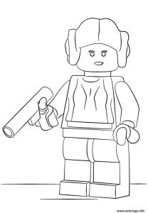 Coloriage à Imprimer Lego Minecraft Coloriage Lego Star Wars Princess Leia Dessin   Imprimer