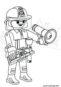 Coloriage à Imprimer Playmobil Police Coloriage Dessins Jobs 32 Pompier Pinterest Coloriage Coloriages De