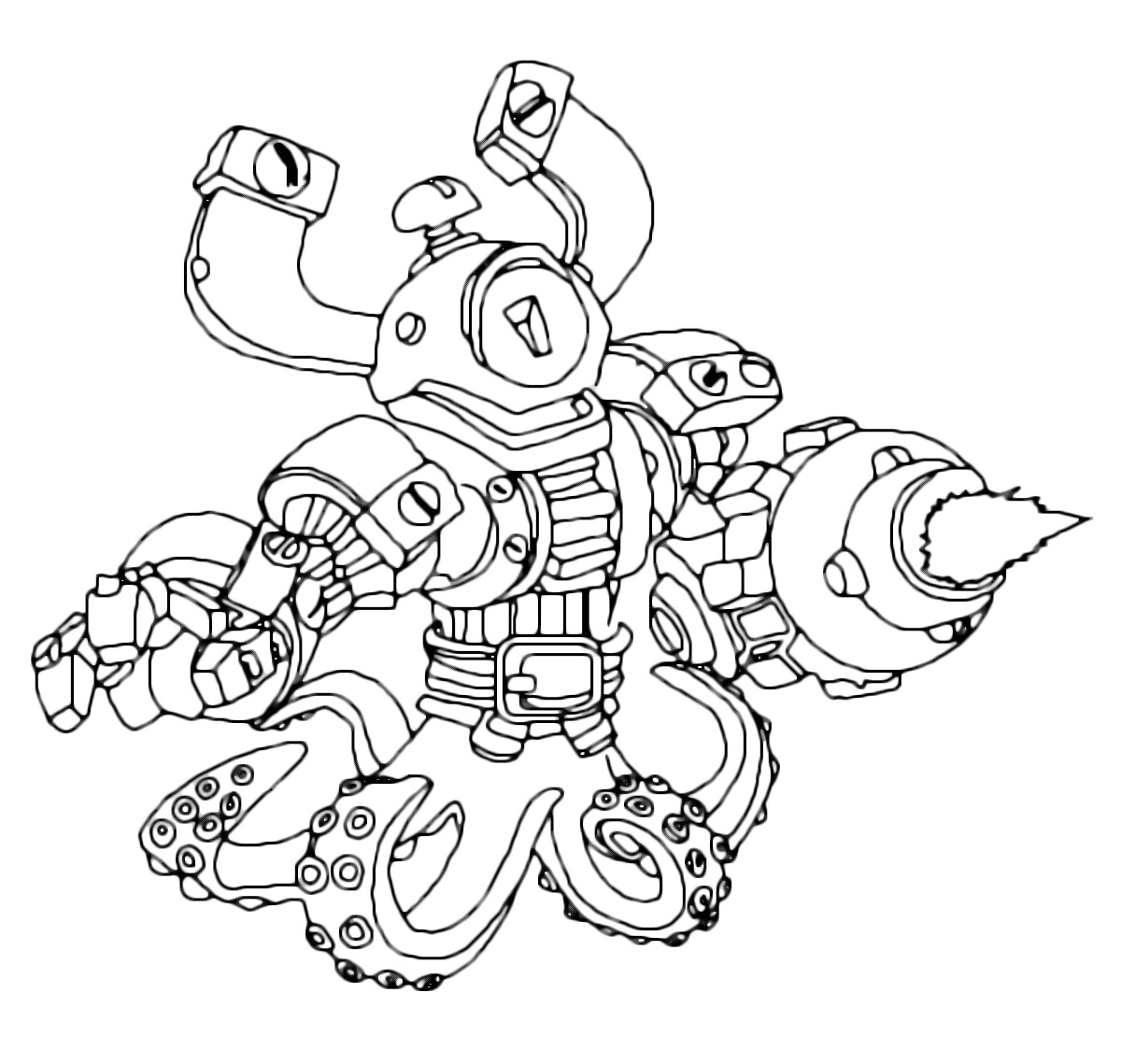 Coloriage à Imprimer Skylanders Swap force Dessins Gratuits   Colorier Coloriage Skylanders   Imprimer