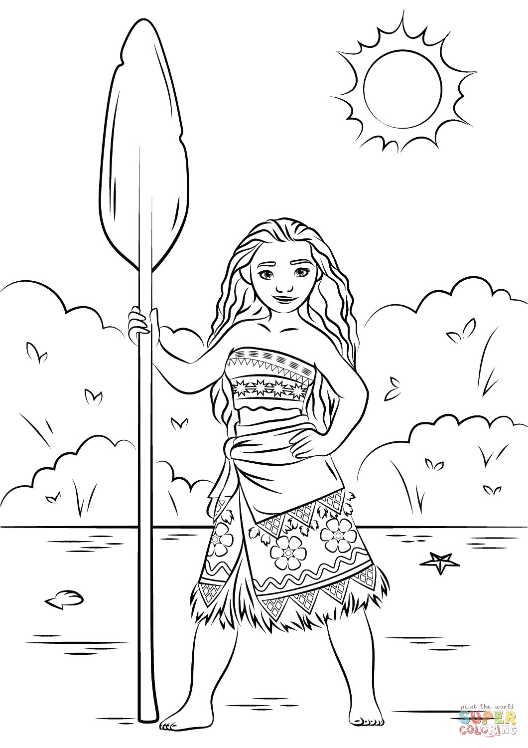 Coloriage à Imprimer Vaiana Gratuit Mandala Disney Imprimer