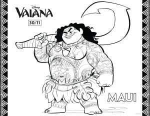 Coloriage A Imprimer Vaiana La Legende Du Bout Du Monde Vaiana Maui 2 Coloriage Va¯ana La Légende Du Bout Du Monde