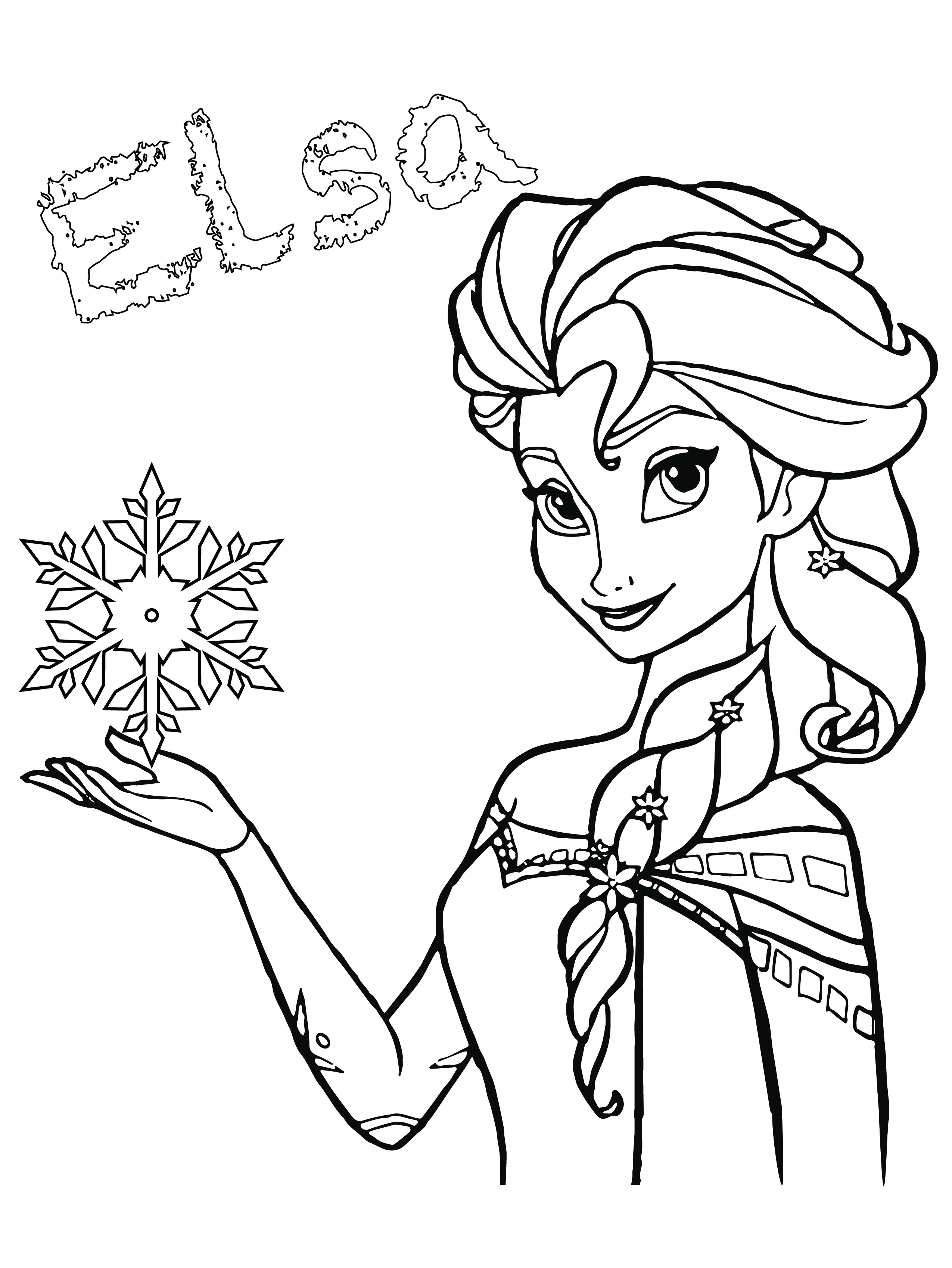 Coloriage Anna Reine Des Neiges à Imprimer Gratuit Coloriage   Imprimer Gratuit Elsa La Reine Des Neiges