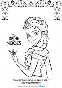 Coloriage Anna Reine Des Neiges à Imprimer Gratuit Coloriage Reine Des Neiges Disney Gratuit Printable Coloriage En