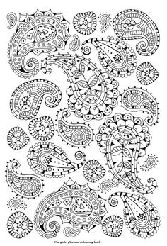 Coloriage Art Thérapie Anti Stress A Imprimer Black and White Paisley Patterns Pinterest