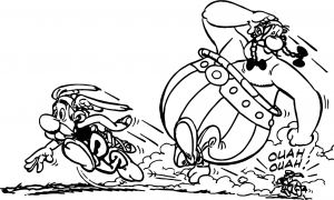 Coloriage astérix Et Obélix Aux Jeux Olympiques asterix and Obelix Run Dog Coloring Page