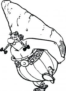 Coloriage astérix Et Obélix Aux Jeux Olympiques Carrying Big Stone Coloring Page asterix Coloring Pages asterix