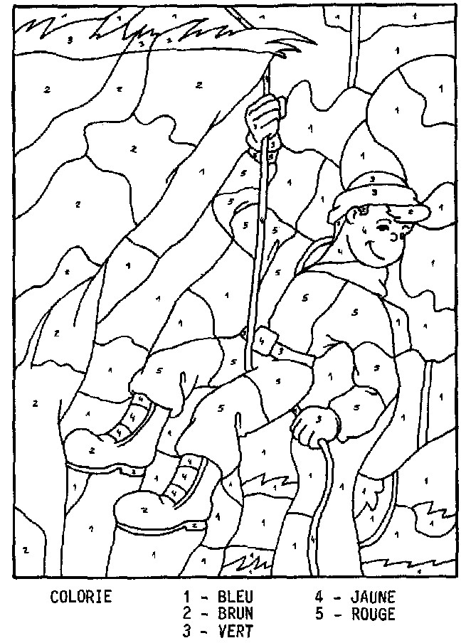 Coloriage Avec Numero En Ligne Dessins Gratuits   Colorier Coloriage Magique   Imprimer