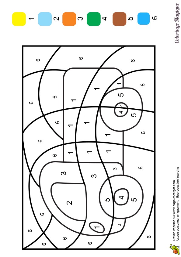 Coloriage Avec Numero Maternelle Coloriage Magique Ce2 Camion   Imprimer Sur Hugolescargot