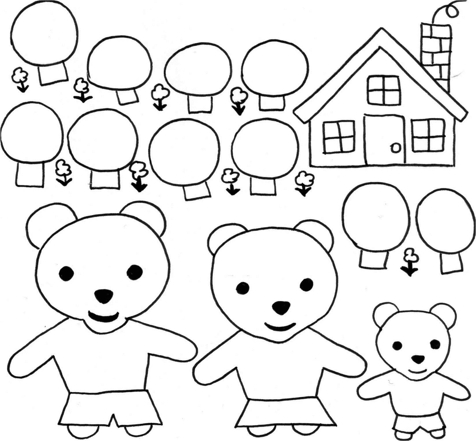 Coloriage Boucle D or Et Les Trois Ours Petite Section Boucle D or Et Les 3 Ours Images Et Fiches Pour La Petite Section