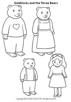 Coloriage Boucle D or Et Les Trois Ours Petite Section Kleurplaat Goudlokje En De Drie Beren Google Zoeken