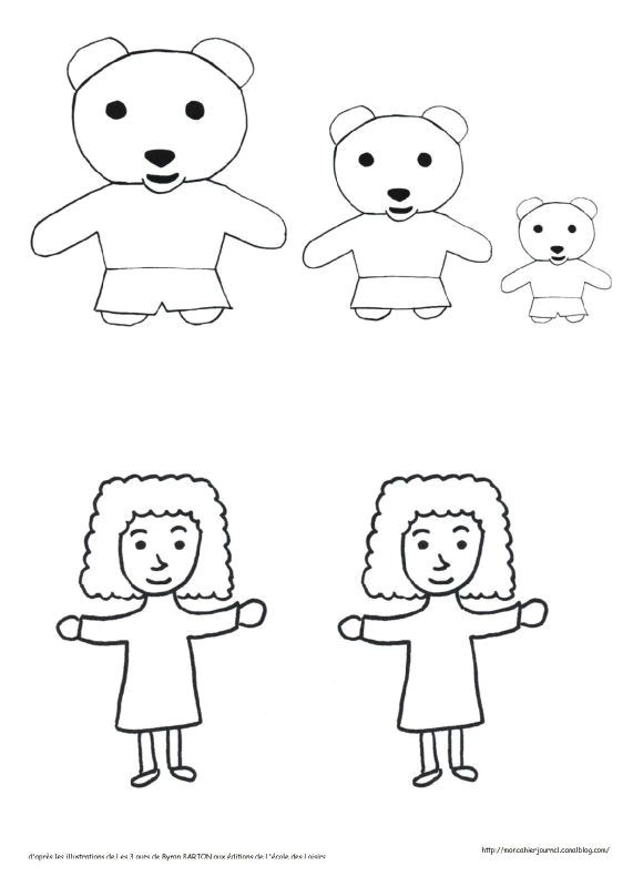 Coloriage Boucle D or Maternelle Coloriage Boucle D or Et Les 3 Ours
