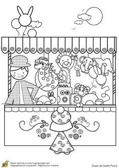 Coloriage Cacao Coloriage Fªte foraine Lesson Plans Pinterest