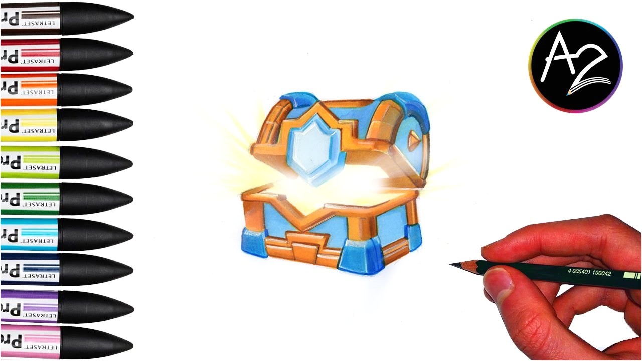 Coloriage Clash Royale Legendaire Dessin Coffre De Clan Clash Royale