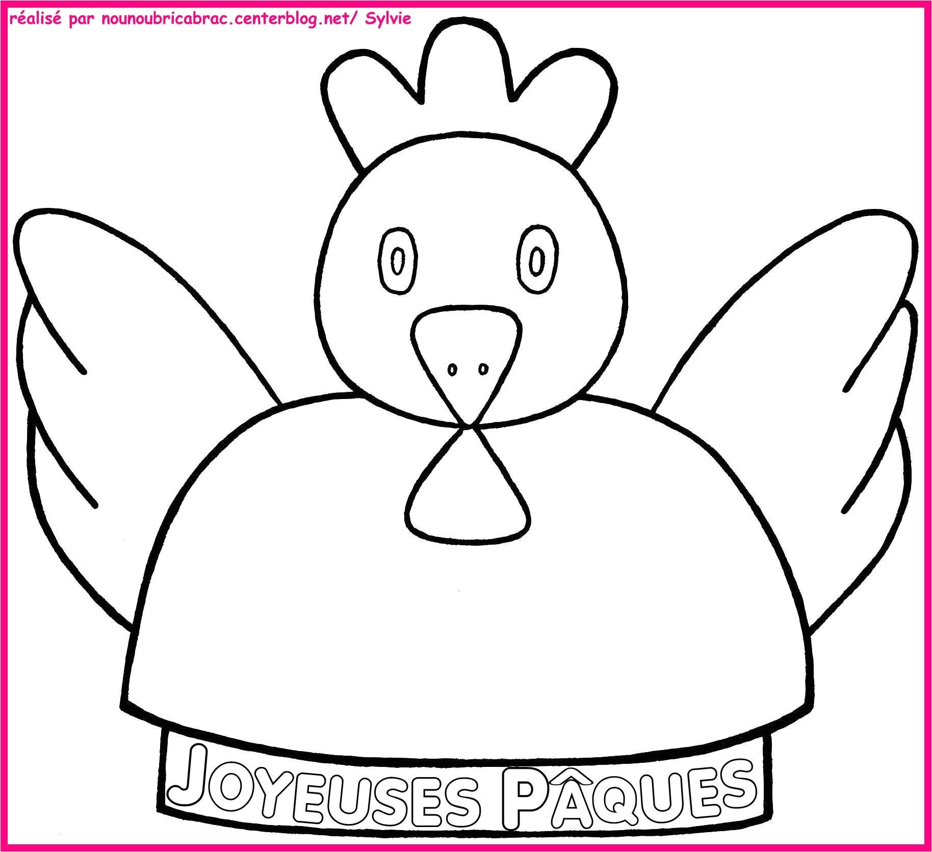 Coloriage Cloche De Paques à Imprimer Gratuit Mobile De P¢ques 3 Gabarit De Nounoubricabrac Dc